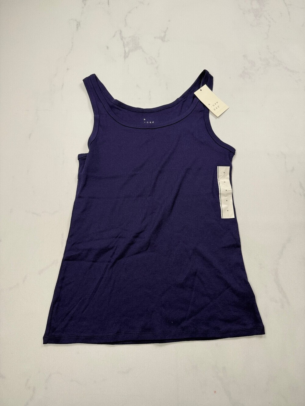 A New Day New Tank Top Navy Modern Fitted - Womens Medium NWT